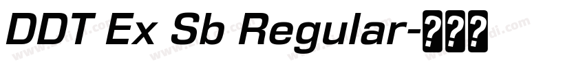DDT Ex Sb Regular字体转换